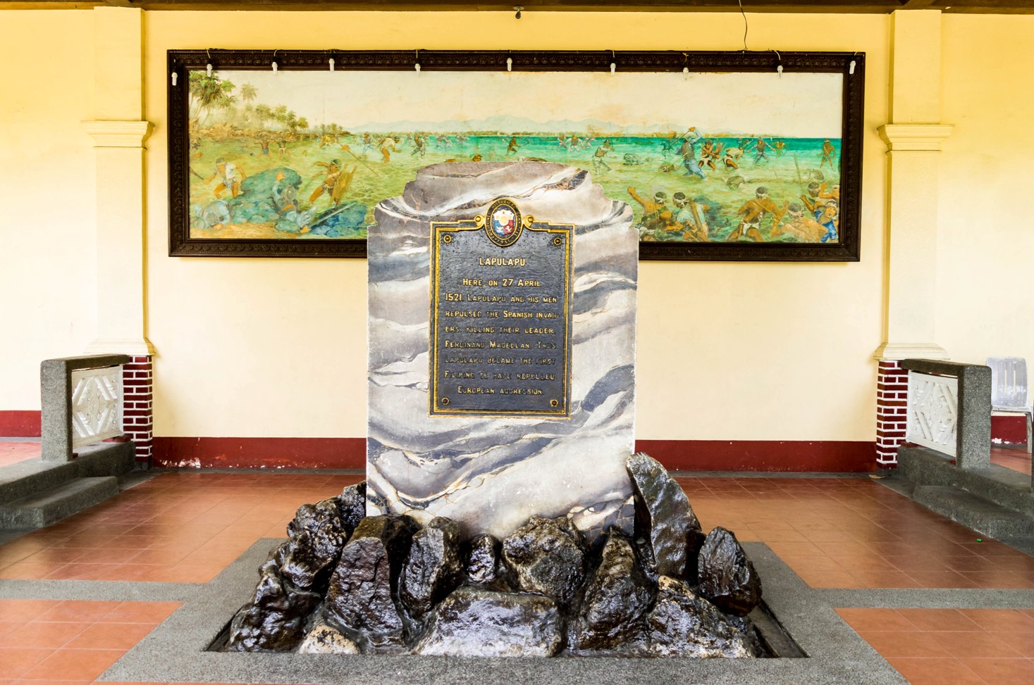 Plaque commemorating Battle of Mactan