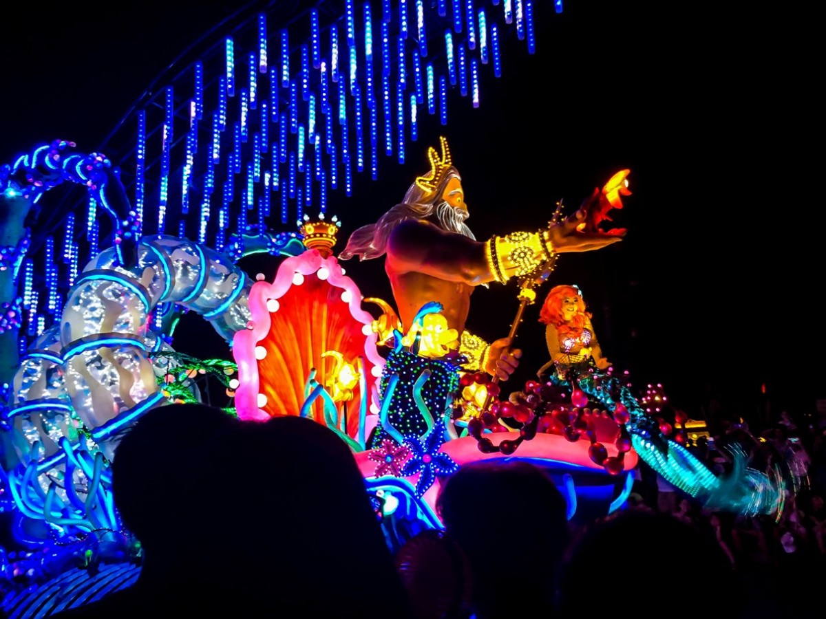 The Little Mermaid Float.