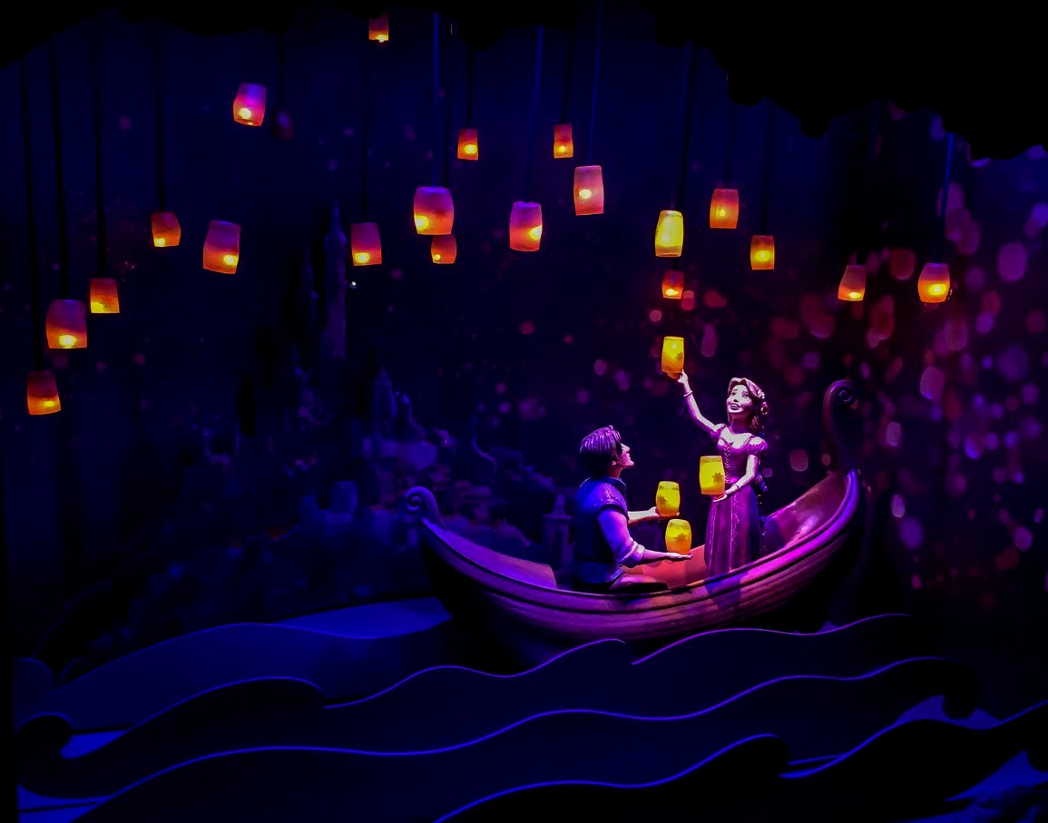 Diorama with Disney characters