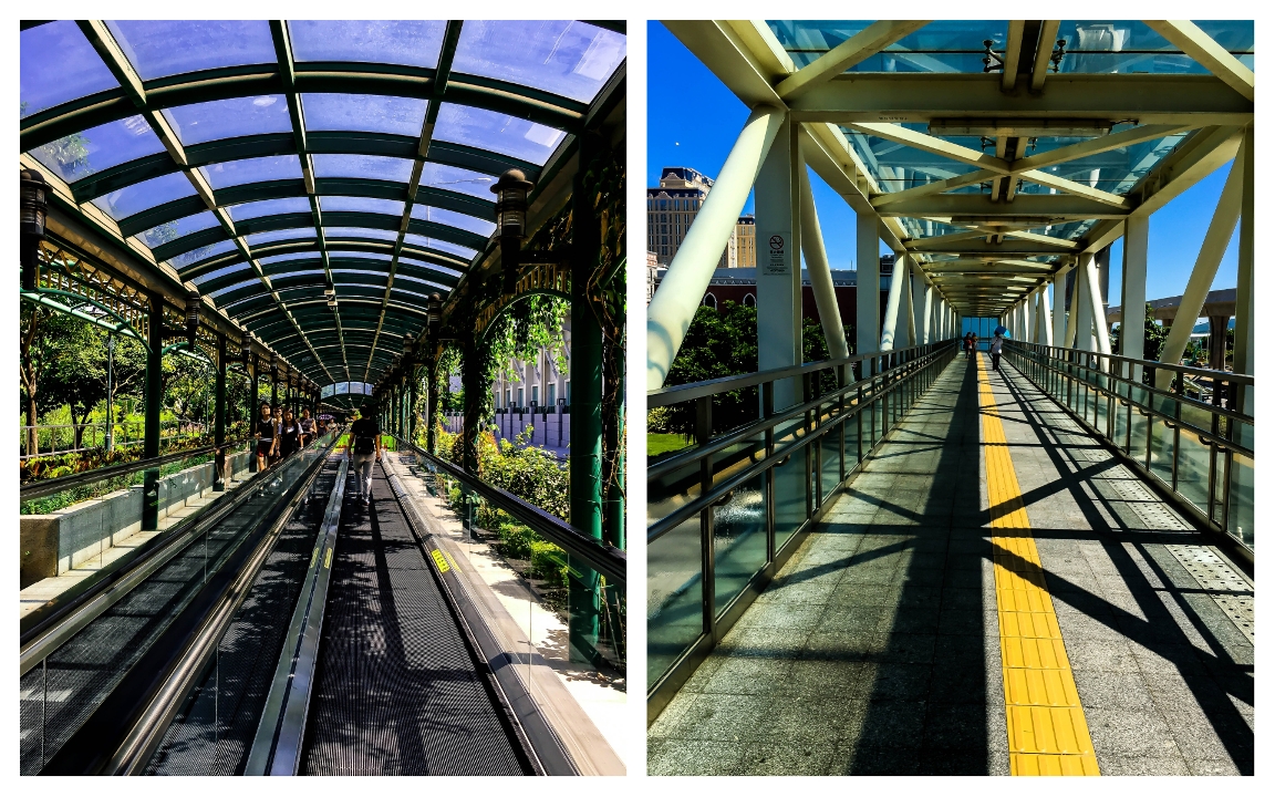 Travelator and bridge