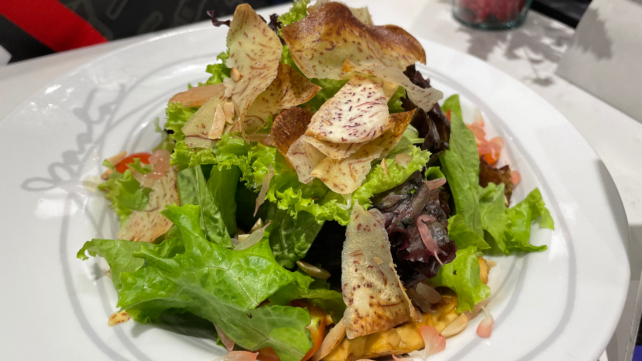 Greyhound Cafe Crispy Pumpkin and Tofu Salad